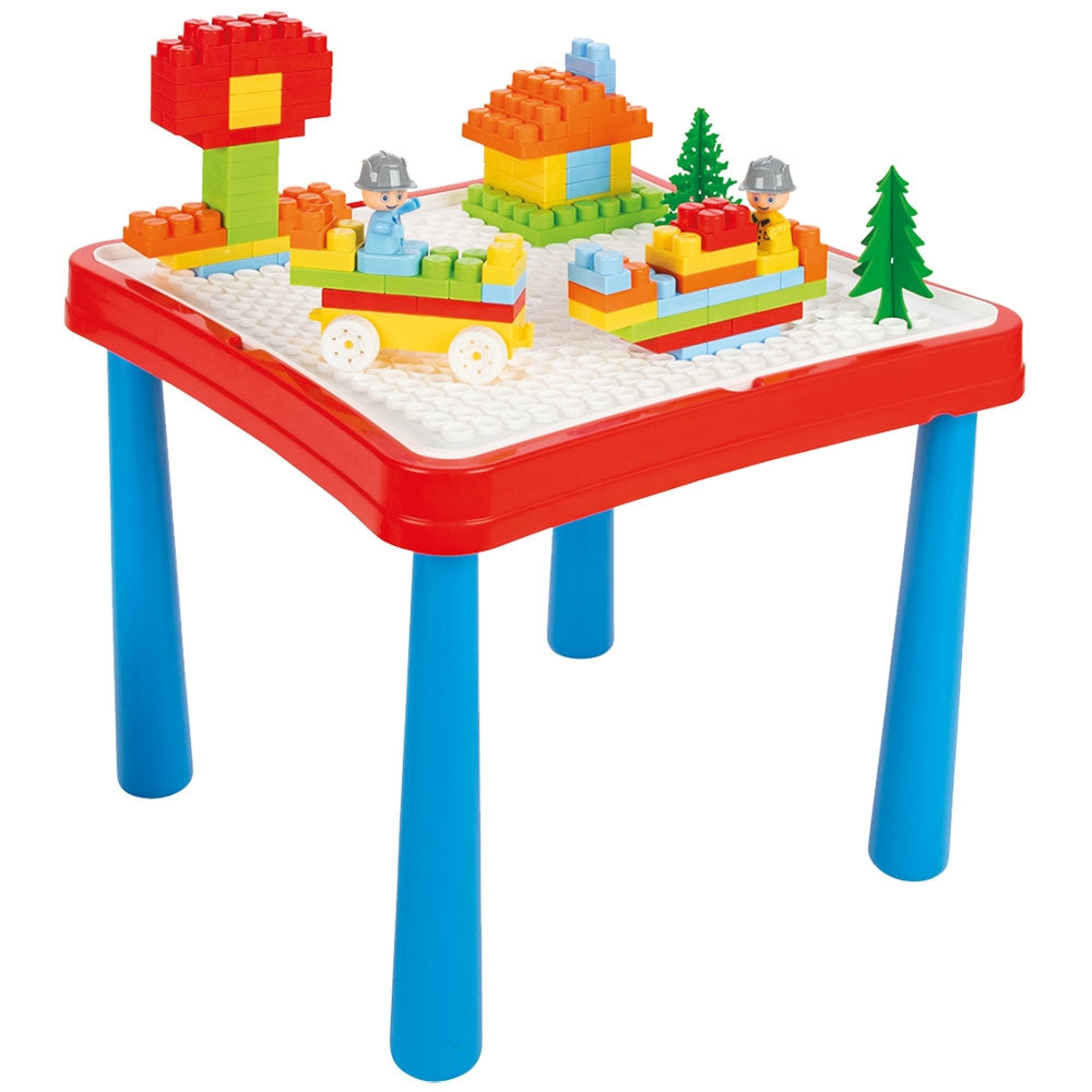 Set masuta cu scaune si cuburi Pilsan Master Study Table cu 121 piese - gogobaby.ro