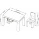 Set masuta si doua scaune, FreeON, Neo, Pentru copii, Cu doua sertare, Cu masa reglabila la doua inaltimi, Conform cu standardele europene de securitate EN71-1;2018, EN71-2:2020, EN71-3:2021, Verde