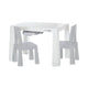 Set masuta si doua scaune, FreeON, Neo, Pentru copii, Cu doua sertare, Cu masa reglabila la doua inaltimi, Conform cu standardele europene de securitate EN71-1;2018, EN71-2:2020, EN71-3:2021, Gri