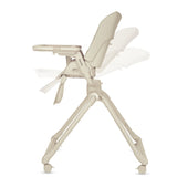 Set multifunctional cu patut, sezlong si scaun de masa, Lionelo, Maddie, Functie 360, Pliere rapida, Roti incluse, Reglaj pentru sezut si suportul de picioare, Husa detasabila, lavabila, 0-36 luni, Pana la 15 kg, Bej