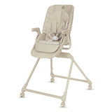 Set multifunctional cu patut, sezlong si scaun de masa, Lionelo, Maddie, Functie 360, Pliere rapida, Roti incluse, Reglaj pentru sezut si suportul de picioare, Husa detasabila, lavabila, 0-36 luni, Pana la 15 kg, Bej