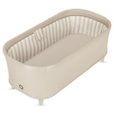 Set multifunctional cu patut, sezlong si scaun de masa, Lionelo, Maddie, Functie 360, Pliere rapida, Roti incluse, Reglaj pentru sezut si suportul de picioare, Husa detasabila, lavabila, 0-36 luni, Pana la 15 kg, Bej