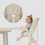 Set multifunctional cu patut, sezlong si scaun de masa, Lionelo, Maddie, Functie 360, Pliere rapida, Roti incluse, Reglaj pentru sezut si suportul de picioare, Husa detasabila, lavabila, 0-36 luni, Pana la 15 kg, Bej
