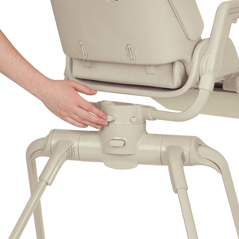 Set multifunctional cu patut, sezlong si scaun de masa, Lionelo, Maddie, Functie 360, Pliere rapida, Roti incluse, Reglaj pentru sezut si suportul de picioare, Husa detasabila, lavabila, 0-36 luni, Pana la 15 kg, Bej