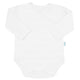 Set pentru bebe, New Baby, I AM, 7 piese, Cu botosei, jacheta maneca lunga, caciulita, body cu maneca lunga, pantalonasi si salopeta cu botosei si manusi, 100% bumbac, Marime 56, 0-3 luni, White