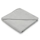 Set prosop cu gluga si manusa baie, New Baby, Dimensiune 80 x 80 cm, Basic, Gray