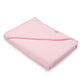 Set prosop cu gluga si manusa baie, New Baby, Dimensiune mare 100 x 100 cm, Basic, Pink