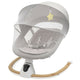 Sezlong balansoar, New Baby, Smart, Pana la 9 kg, Include cronometru si detector de miscare, Cu 5 viteze de leganare, Cu sunete si melodii, Cu 2 jucarii, 0 lun+, Grey