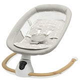 Sezlong balansoar, New Baby, Smart, Pana la 9 kg, Include cronometru si detector de miscare, Cu 5 viteze de leganare, Cu sunete si melodii, Cu 2 jucarii, 0 lun+, Grey