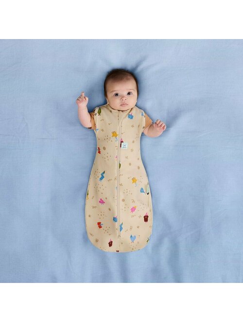 Sistem de infasat si sac de dormit, ErgoPouch, 2 in 1, 0-3 luni, 3-6 kg, TOG 1, Bumbac organic, Fermoar bidirectional, Transformabil, Lavabil la masina, Certificat non-toxic, Premiat in Australia, Multicolor - gogobaby.ro