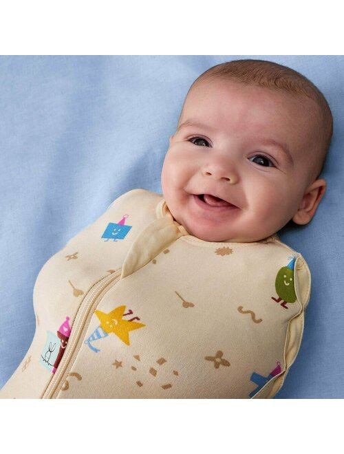 Sistem de infasat si sac de dormit, ErgoPouch, 2 in 1, 0-3 luni, 3-6 kg, TOG 1, Bumbac organic, Fermoar bidirectional, Transformabil, Lavabil la masina, Certificat non-toxic, Premiat in Australia, Multicolor - gogobaby.ro