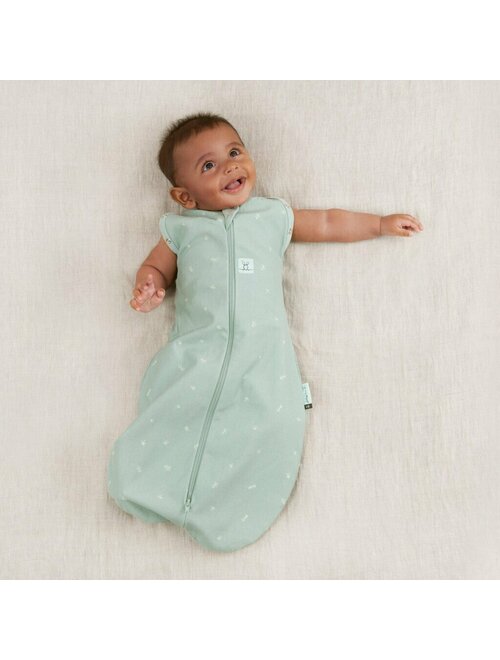Sistem de infasat si sac de dormit, ErgoPouch, 2 in 1, 3-6 luni, 6-8 kg, TOG 0.2, Bumbac organic, Fermoar bidirectional, Transformabil, Lavabil la masina, Certificat non-toxic, Premiat in Australia, Verde - gogobaby.ro