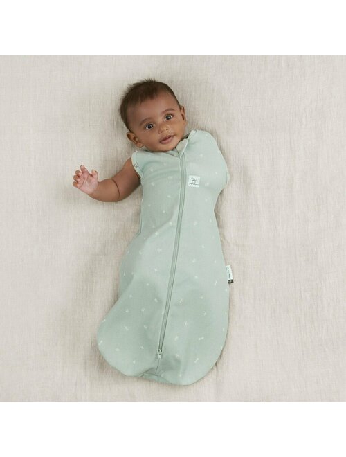 Sistem de infasat si sac de dormit, ErgoPouch, 2 in 1, 3-6 luni, 6-8 kg, TOG 0.2, Bumbac organic, Fermoar bidirectional, Transformabil, Lavabil la masina, Certificat non-toxic, Premiat in Australia, Verde - gogobaby.ro