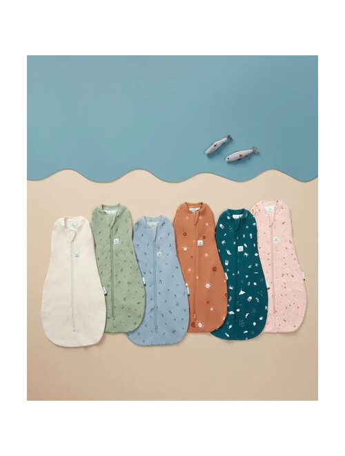 Sistem de infasat si sac de dormit, ErgoPouch, 2 in 1, 6-12 luni, 8-10 kg, TOG 1, Bumbac organic, Fermoar bidirectional, Transformabil, Lavabil la masina, Certificat non-toxic, Premiat in Australia, Bej - gogobaby.ro
