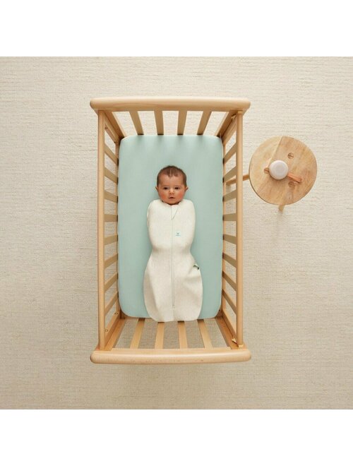 Sistem de infasat si sac de dormit, ErgoPouch, 2 in 1, 6-12 luni, 8-10 kg, TOG 1, Bumbac organic, Fermoar bidirectional, Transformabil, Lavabil la masina, Certificat non-toxic, Premiat in Australia, Bej - gogobaby.ro