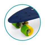 Skateboard copii, Qkids, Galaxy - Lemon