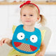 Skip Hop Bavetica de silicon Fold & Go Zoo - Bufnita