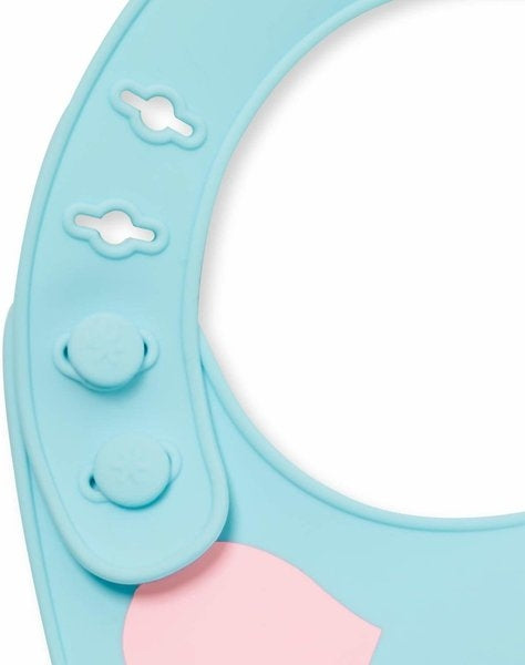 Skip Hop Bavetica de silicon Fold & Go Zoo - Unicorn - gogobaby.ro