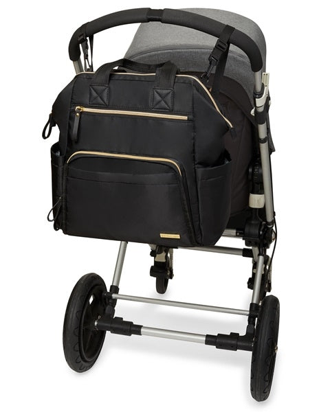 Skip Hop - Geanta pentru scutece tip rucsac, cu deschidere larga - Black - gogobaby.ro