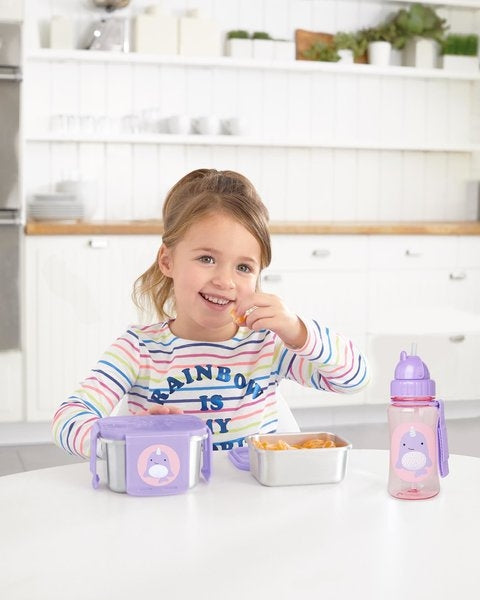 Skip Hop Kit pentru pranz din otel inoxidabil Zoo - Balena - gogobaby.ro