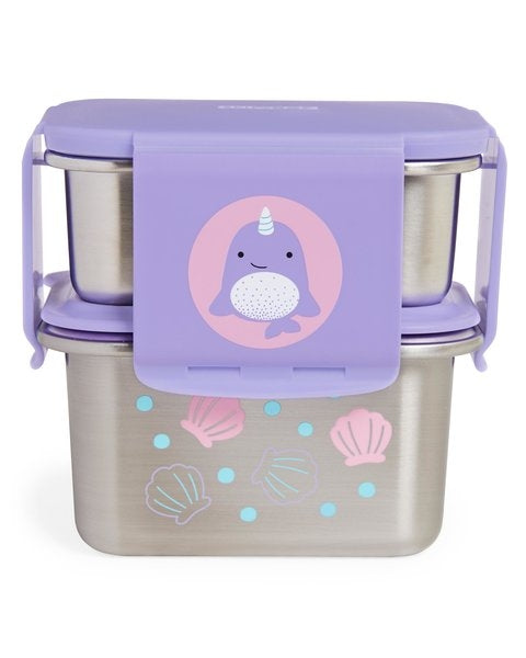 Skip Hop Kit pentru pranz din otel inoxidabil Zoo - Balena