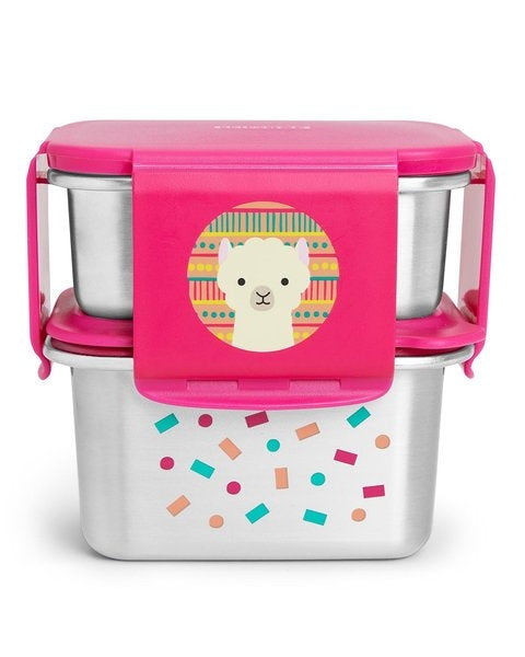 Skip Hop Kit pentru pranz din otel inoxidabil Zoo - Lama