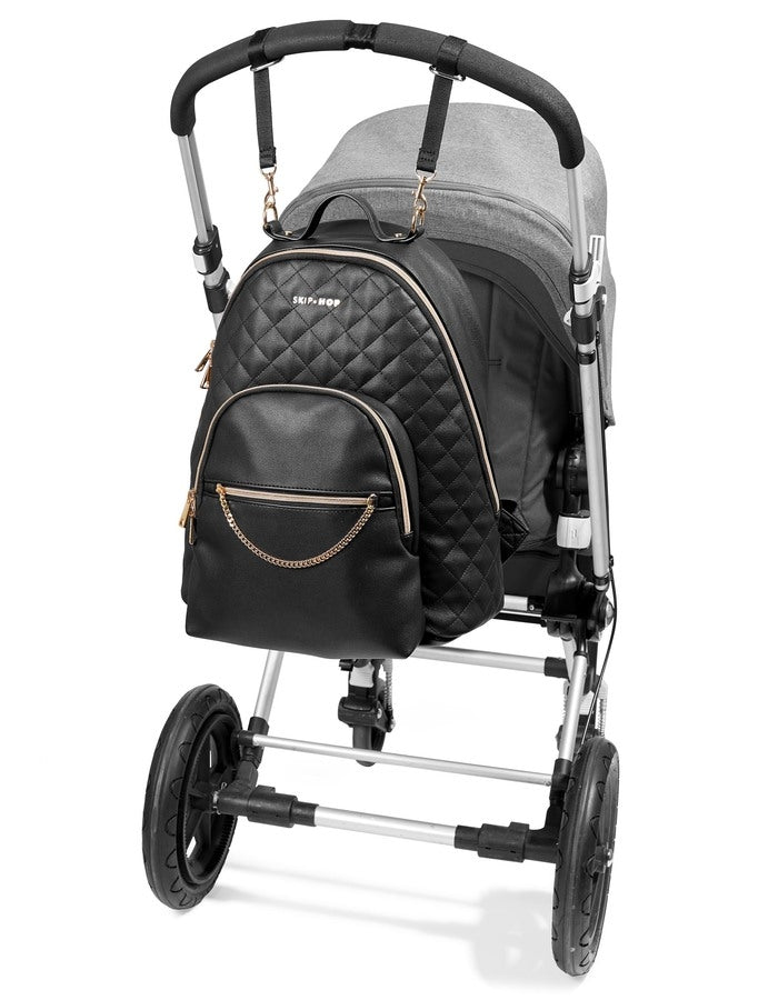 Skip Hop Linx Rucsac pentru scutece matlasat - Negru - gogobaby.ro