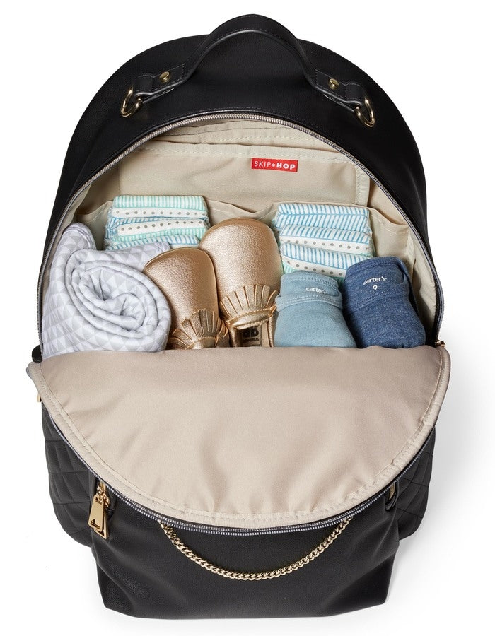 Skip Hop Linx Rucsac pentru scutece matlasat - Negru - gogobaby.ro