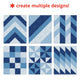 Skip Hop Covoras de joaca puzzle – Geometric Playspot - Blue Ombre