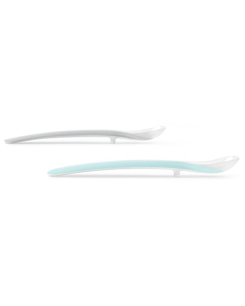 Skip Hop - Set 2 lingurite Easy Feed - Gri + turcoaz - gogobaby.ro