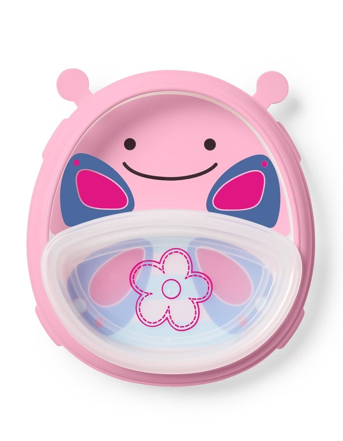 Skip Hop Set farfurie & bol Zoo Smart - Fluture - gogobaby.ro