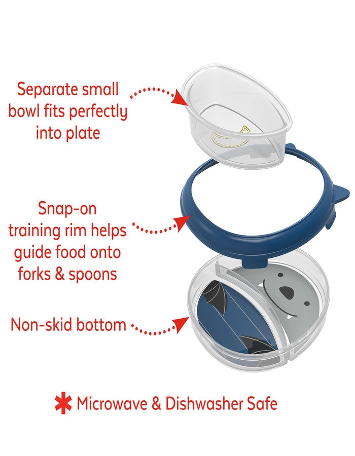 Skip Hop Set farfurie & bol Zoo Smart - Liliac - gogobaby.ro