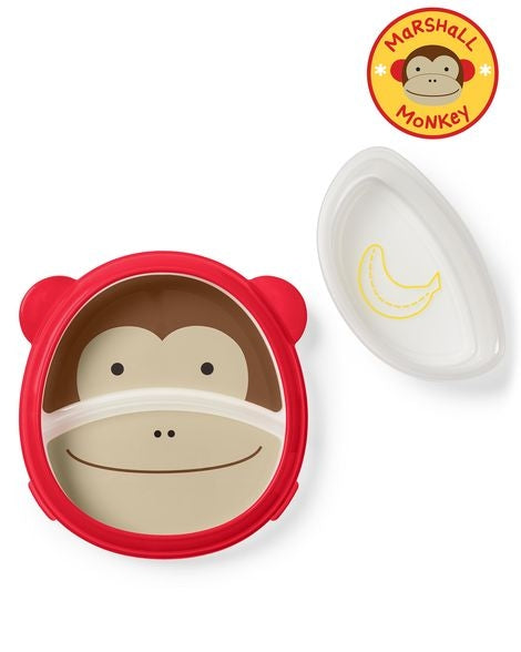 Skip Hop Set Farfurie & Bol Zoo Smart – Maimutica - gogobaby.ro
