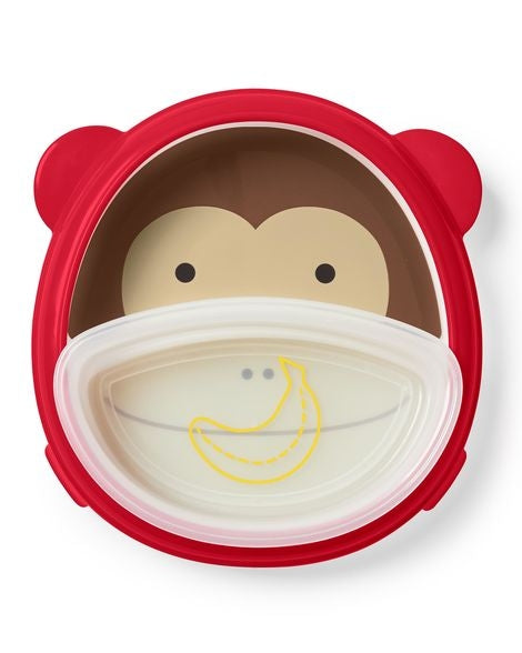 Skip Hop Set Farfurie & Bol Zoo Smart – Maimutica - gogobaby.ro