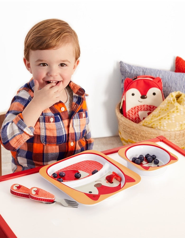Skip Hop Set farfurie & bol Zoo – Vulpe - gogobaby.ro