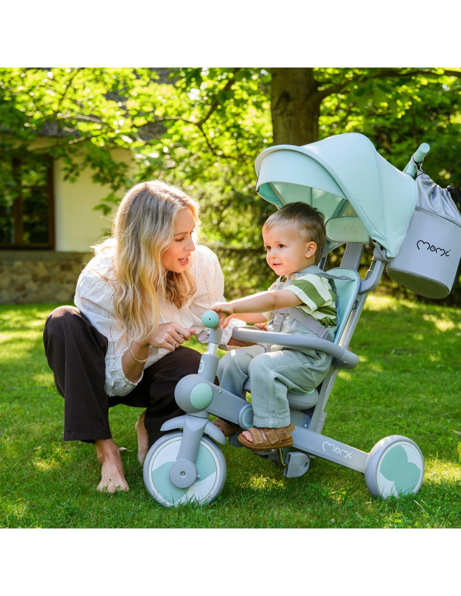 Tricicleta transformabila 4in1 Momi, Solivia - Grey - gogobaby.ro