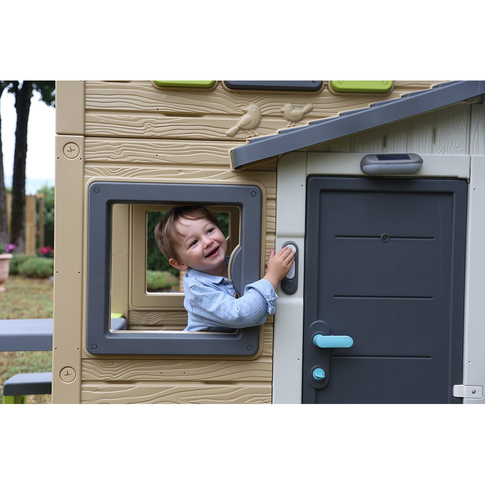 Sonerie electronica pentru casuta copii Smoby Doorbell gri - gogobaby.ro