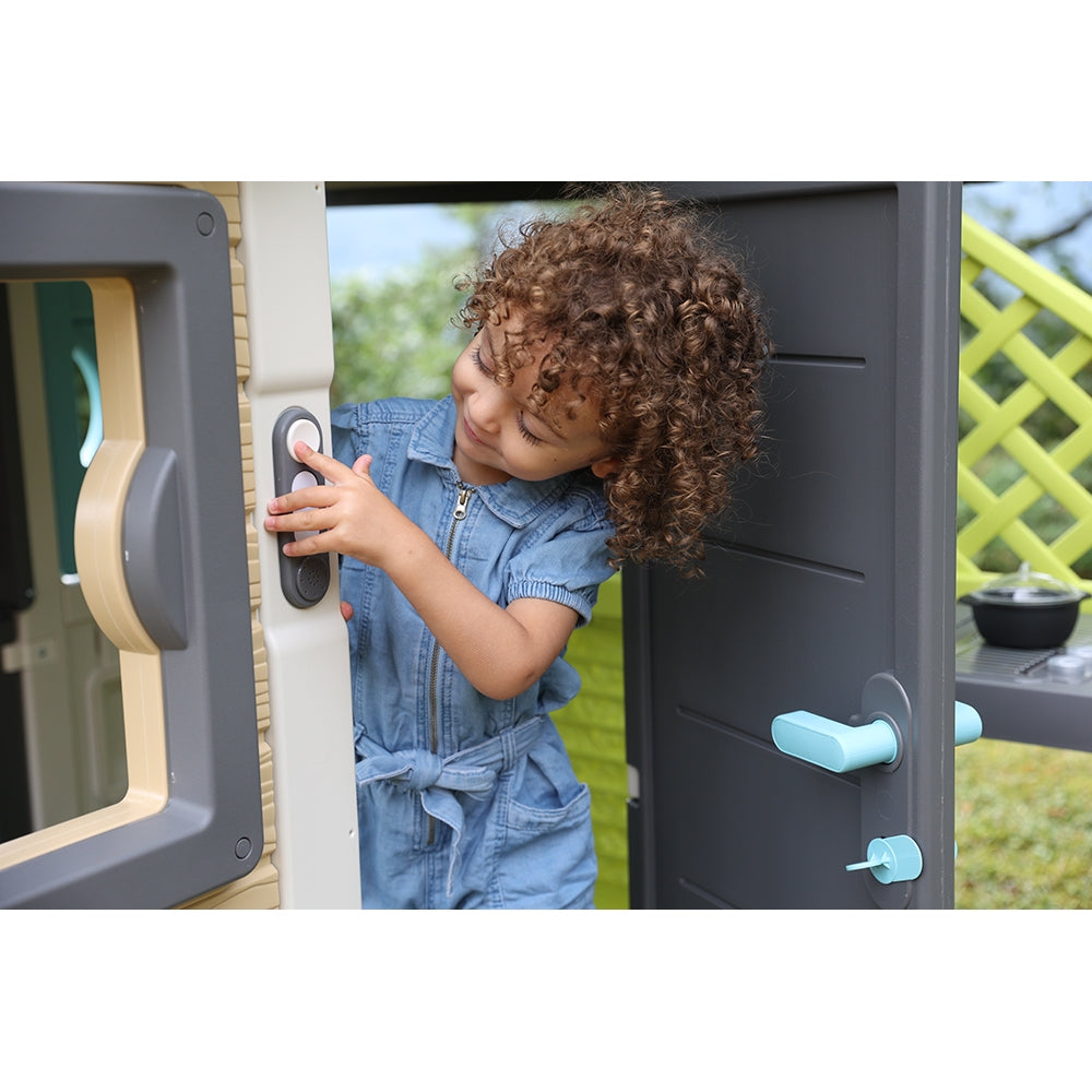 Sonerie electronica pentru casuta copii Smoby Doorbell gri - gogobaby.ro