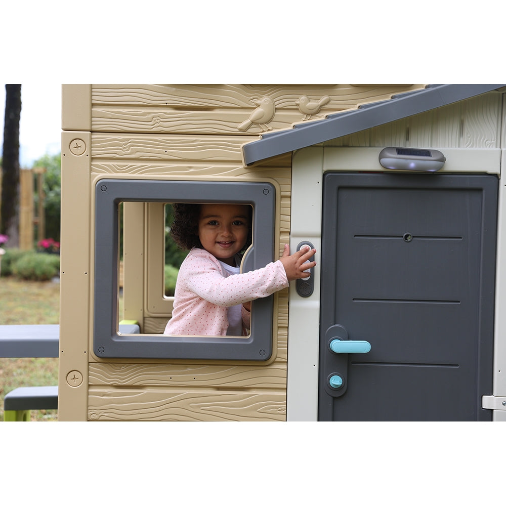 Sonerie electronica pentru casuta copii Smoby Doorbell gri - gogobaby.ro