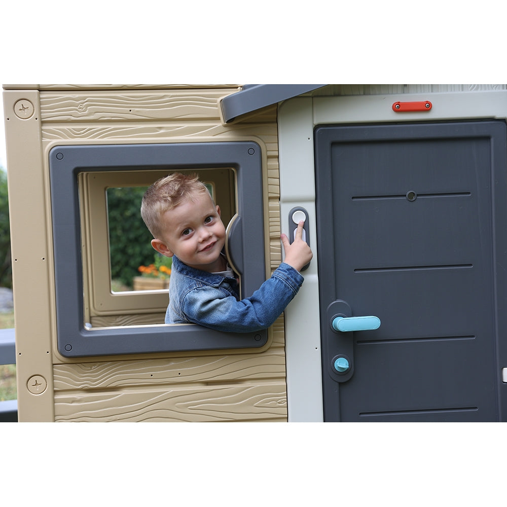 Sonerie electronica pentru casuta copii Smoby Doorbell gri - gogobaby.ro