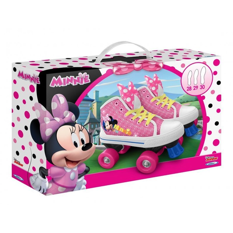 Patine cu rotile, Stamp, Minnie It\'s Me, Cu 4 roti, Marime 28, Pana la 60 kg, 5 ani+, Roz