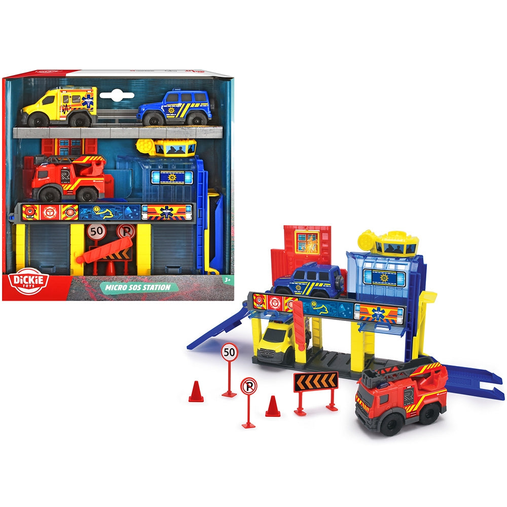 Statie de salvare Dickie Toys Micro SOS Station - gogobaby.ro