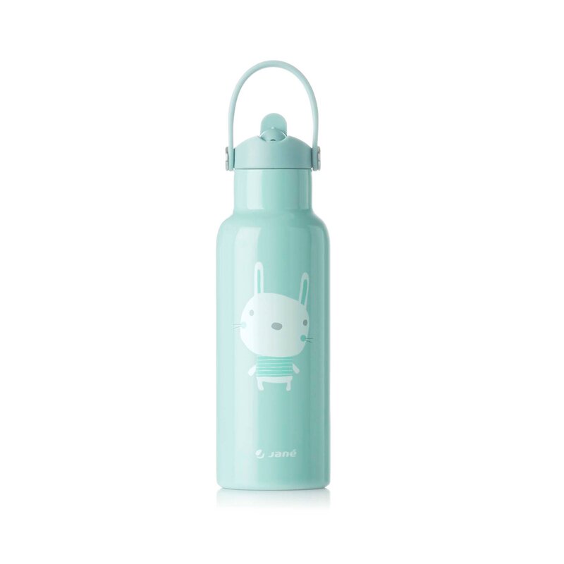 Sticla termos lichide, Jane, Din otel inoxidabil, Cu mentinere de temperatura de pana la 12 ore, 500 ml, Bpa Free, Conform cu EN 1186:2022EN 12546-1:2000UNE EN 14372:2005, Mint - gogobaby.ro