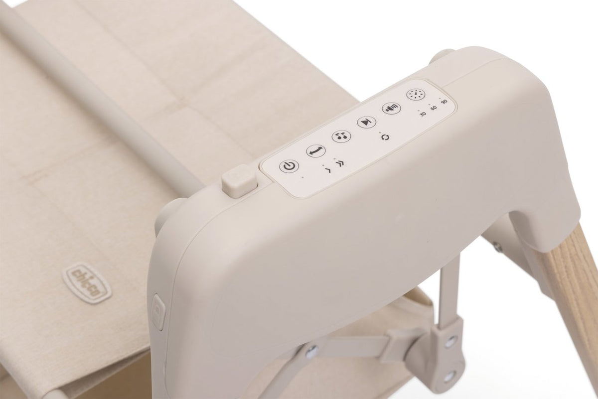 Suport electronic cu sistem de leganare Chicco E-Lullaglide, (compatibil scoica Kory Plus, landou si sezut carucior sport Bellagio), Natural, 0 luni+ - gogobaby.ro