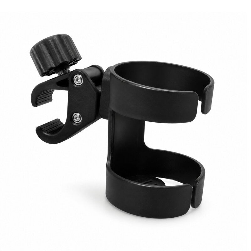 Suport pentru carucior, Petite&Mars, Multifunctional, Pentru pahar, telefon, biberon, Negru