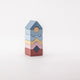 Jucarie din lemn, Cubika, Set constructii Turn 8 piese - Pastel
