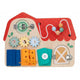 Tablita cu activitati, Free2Play, Din lemn, Cu elemente interactive, Dezvolta coordonarea mana-ochi, 40x30x6,5 cm, 18 luni+, Multicolor