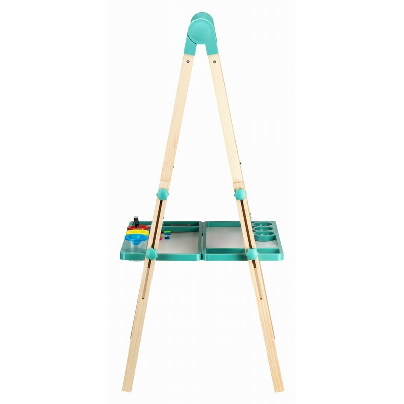 Tablita magnetica, Free2Play, 2 in 1, Cu litere si cifre , Din lemn, Conform cu standardul european de securitate EN71/123, 3 ani+, Multicolor
