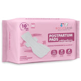 Tampoane absorbante postnatale, Bocioland, Ultra moi, 6 straturi, M, 10 buc
