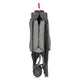 Tarc de joaca copii, Lionelo, Bonnie, Pana la 15 kg, 100 x 100 cm, Pliere compacta, Include geanta de transport, Din plasa, Cu intrare laterala cu fermoar, Cu roti, Cu salteluta din spuma, Conform cu EN12227, Gri inchis